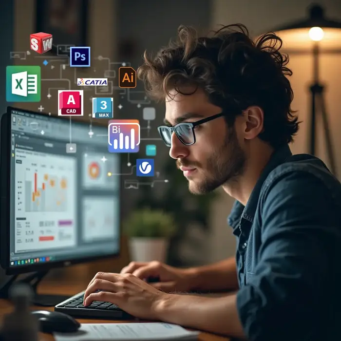 diverse group of happy students and tutors smiling, modern educational setting