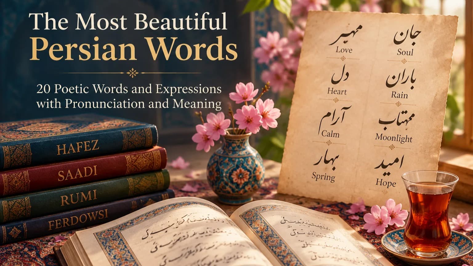 The most beautiful Farsi Language Words